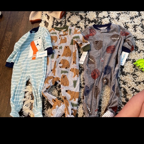 Carters 12 months fleece pajamas - Picture 1 of 1
